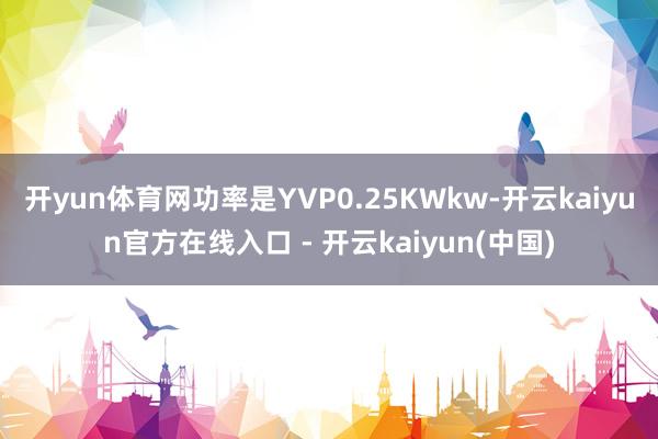 开yun体育网功率是YVP0.25KWkw-开云kaiyun官方在线入口 - 开云kaiyun(中国)